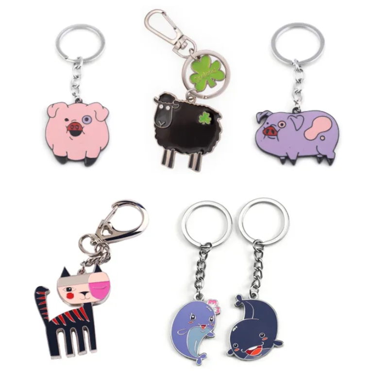 Custom Jiabo 2022 Metal Ring Promotional Keychain With logo