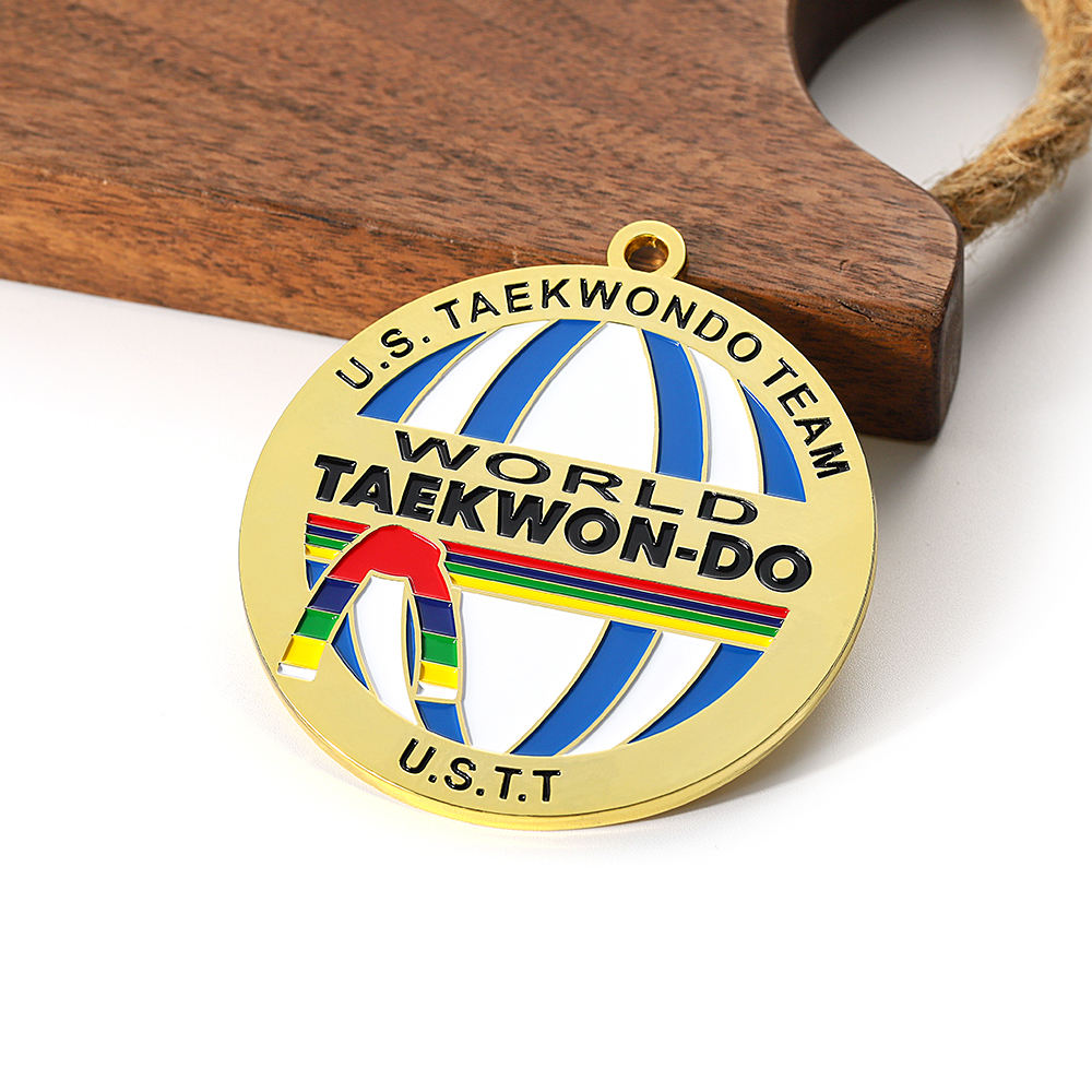 Custom Award Metal World Judo Sports Gold Taekwondo Team Medal
