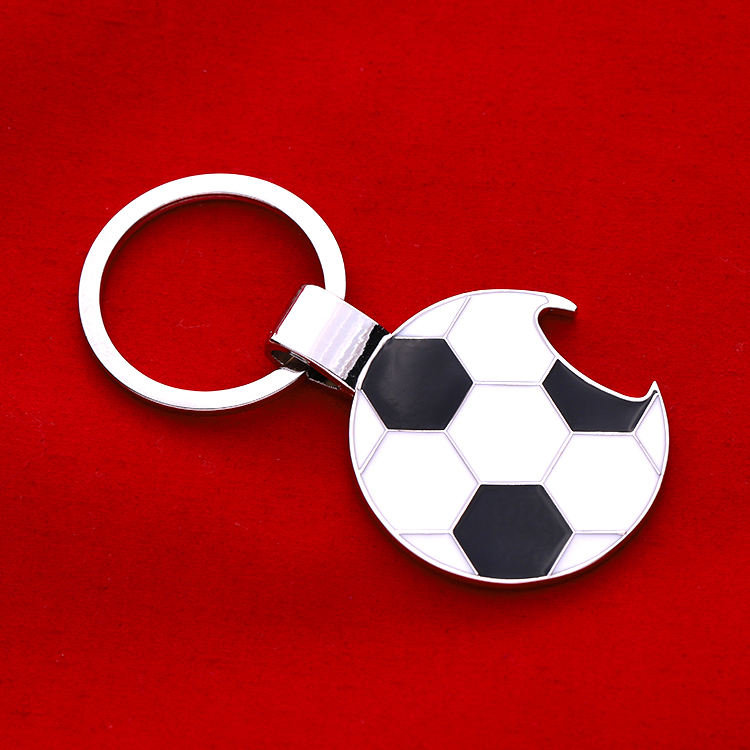 Soft Enamel Soccer Football Keychain Bottle Openers