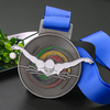 Custom Soft Enamel Gold Silver Copper Medal With Ribbon Swimming