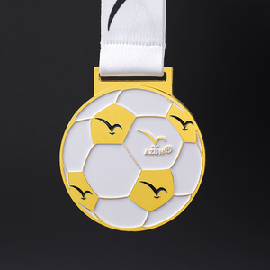 Custom Made Soccer Metal Gold Sports Football Medals