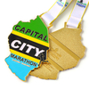 Capital Map City Tanzania Dodoma Marathon Running Gold Medal Price