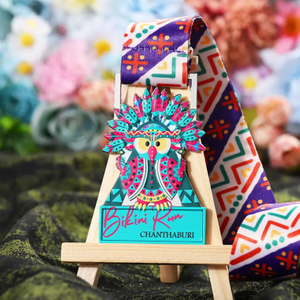 Custom Metal Colorful Bird Bikini Fun Run Medal