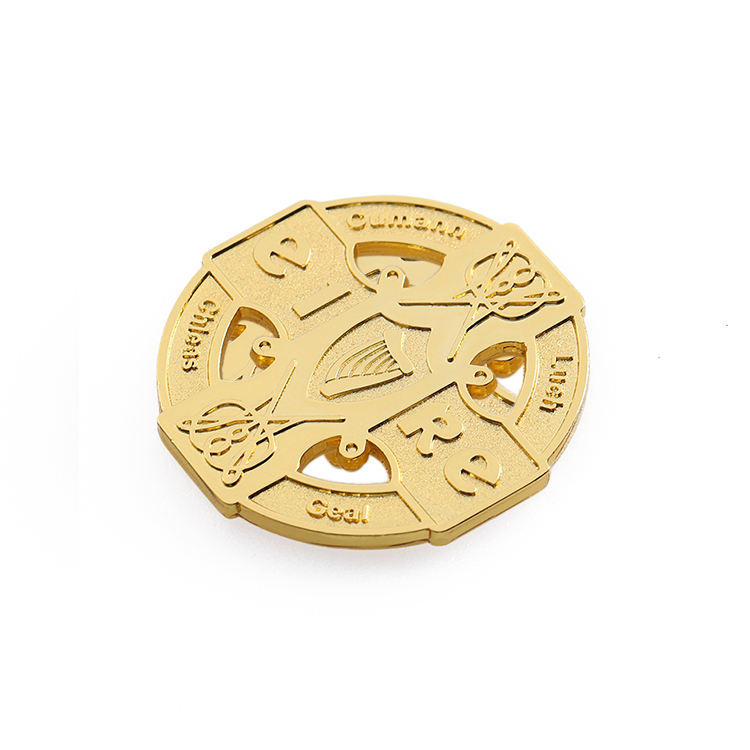 Free Coins Sample Factory Custom Bulk Cheap Gold Sliver Euro Coin