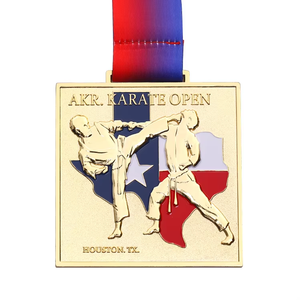 Custom Your Own Logo Zinc Alloy Wholesale Cheap Karate Medals Made Medallion Souvenir