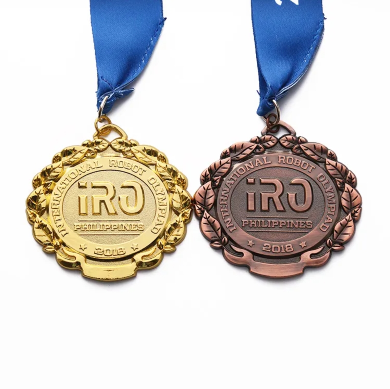 Custom Metal Run Race Gold Silver Bronze Medel