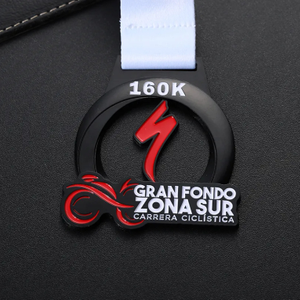 High Quality Sports Metal Award Bicycle Bike Race Sport 3d Hollow Cycling Bicycle Medals
