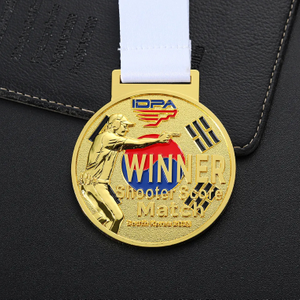 Custom Gold 3d Shooter Score Winner Shooting Sports Medal