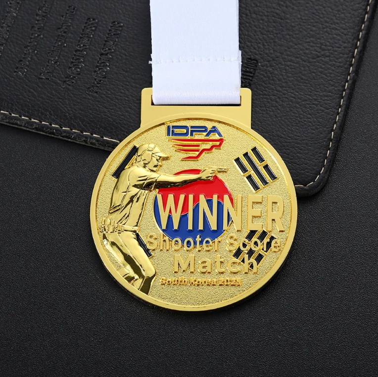 Custom Gold 3d Shooter Score Winner Shooting Sports Medal