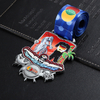3d Custom Beach Sports Metal Color Spray Painting Swimming Cycling Medal