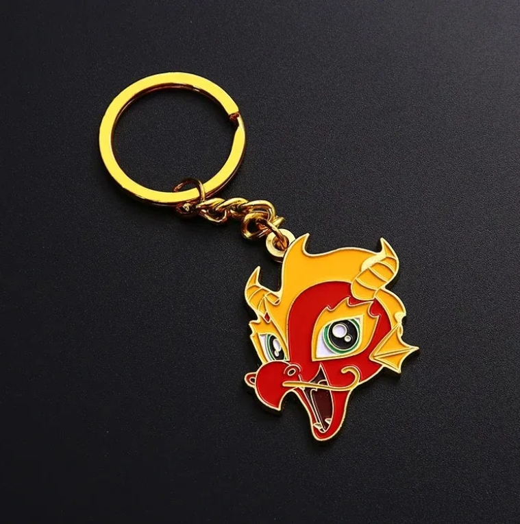 Wholesale Gold Plated Base Personalized Soft Hard Enamel Customized Cute Charm Keychains for Women