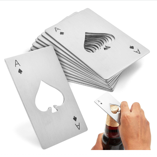 Custom logo Antique Bronze Die Cut Bottle Opener