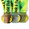 Custom Metal Sports Puerto Rico Track Field High Jump Hurdles Javelin Running Medals