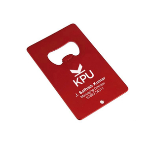 Easy to Open Promotional Custom Rectangular Engraved Beer Bottle Opener Aluminum Blank