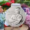 Custom Medal Metal Zinc Alloy 3 Colours Award Medals Embossing 3D Judo Coach Jiu Jitsu Ju Jutsu Judo Medals Supplier