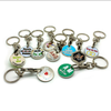 Supermarket Shop Personalized Euro Trolley Token
