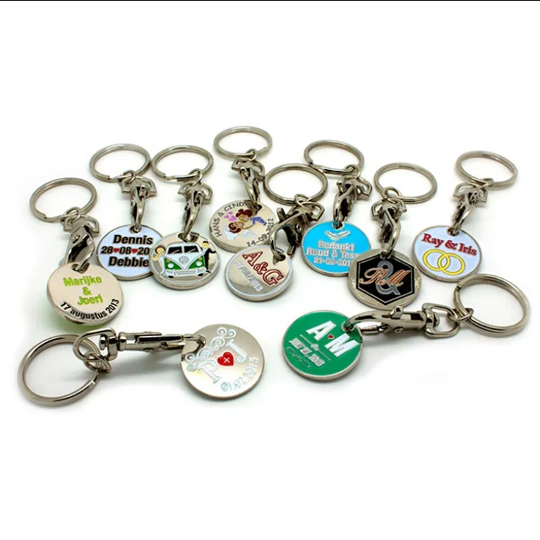 Supermarket Shop Personalized Euro Trolley Token