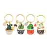 Plant Promotional Flower Key Chain With logo