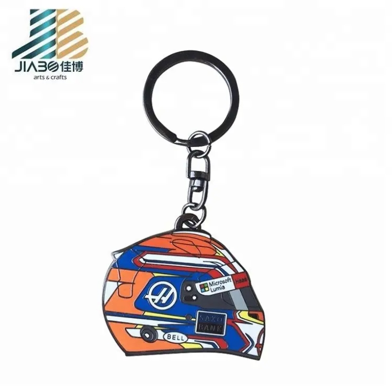Personalized Custom logo Jiabo Unique Metal Helmet Key Chain/custom Football Helmet Metal Keychain