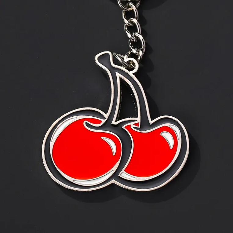 Beautiful Small Plant Cherry Fruit Keychain/customizable Keychain Supplies