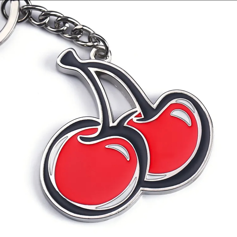 Beautiful Small Plant Cherry Fruit Keychain/customizable Keychain Supplies