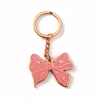 Custom logo Metal House Glitter Hard Enamel Bag Beauty butterfly Keychain/butterfly Key Chain