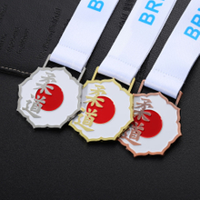 Custom Metal Gold Silver Copper Japanese Judo Medals for Adults