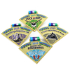 Personalized Medalla Metal Custom Medals Puzzle Triathlon Running Swimming Cycling Sports Award 4pieces Combination Medal
