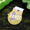 Design Your Own Sports Award Glitter Star Competition 2025 Dance Rhythmic Artistic Gymnastics Medals Race Medal with Neck Ribbon