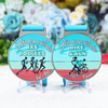 Custom Sports Logo Theme Metal Casted Run Bicycle Bike Medal for Sports