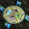 Custom Gold 4 Parts Puzzle 5k Stonewall Mountain Run Medal