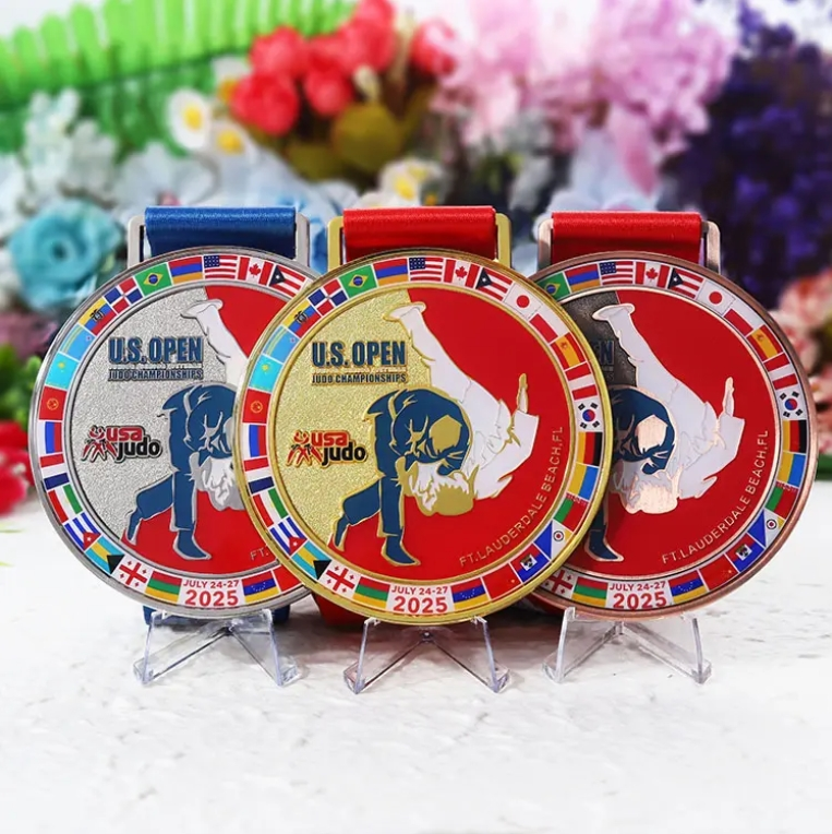 Custom Metal Gold Silver Brass Crafting Judo Souvenir Medals of Judo