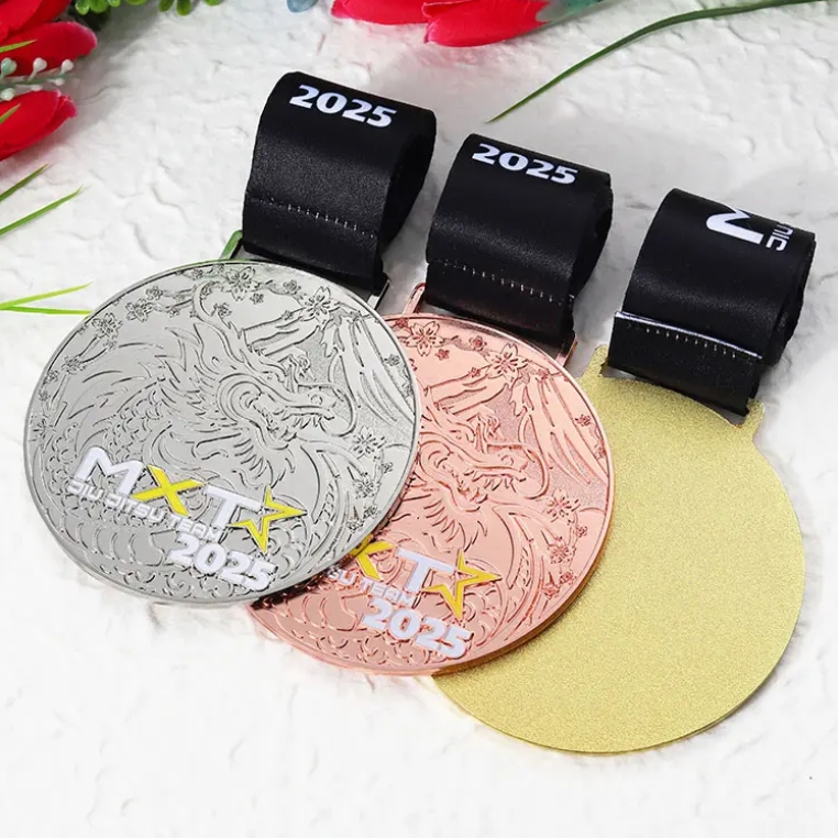 Custom Metal Jiu Jitsu Team Engraved Dragon Karate Medal