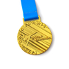 Custom Metal 3d Gold Plated Taekwondo Medals With Ribbon