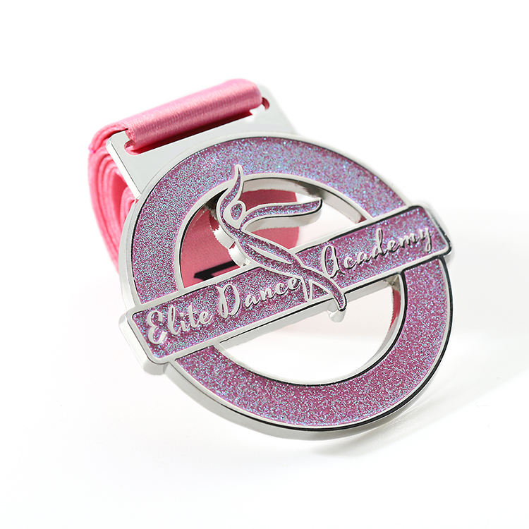 Custom Soft Enamel Bling Bling Glitter Dance Award Russian Gift Medals Custom