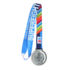 Custom Metal Silver 3d Soccer Spin Medal