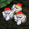 Wholesale Gold Silver Bronze Medal Manufacturer Custom Sliver Gold 3d Sport Taekwondo Medals Karate Wkf Judo Medal with Ribbon
