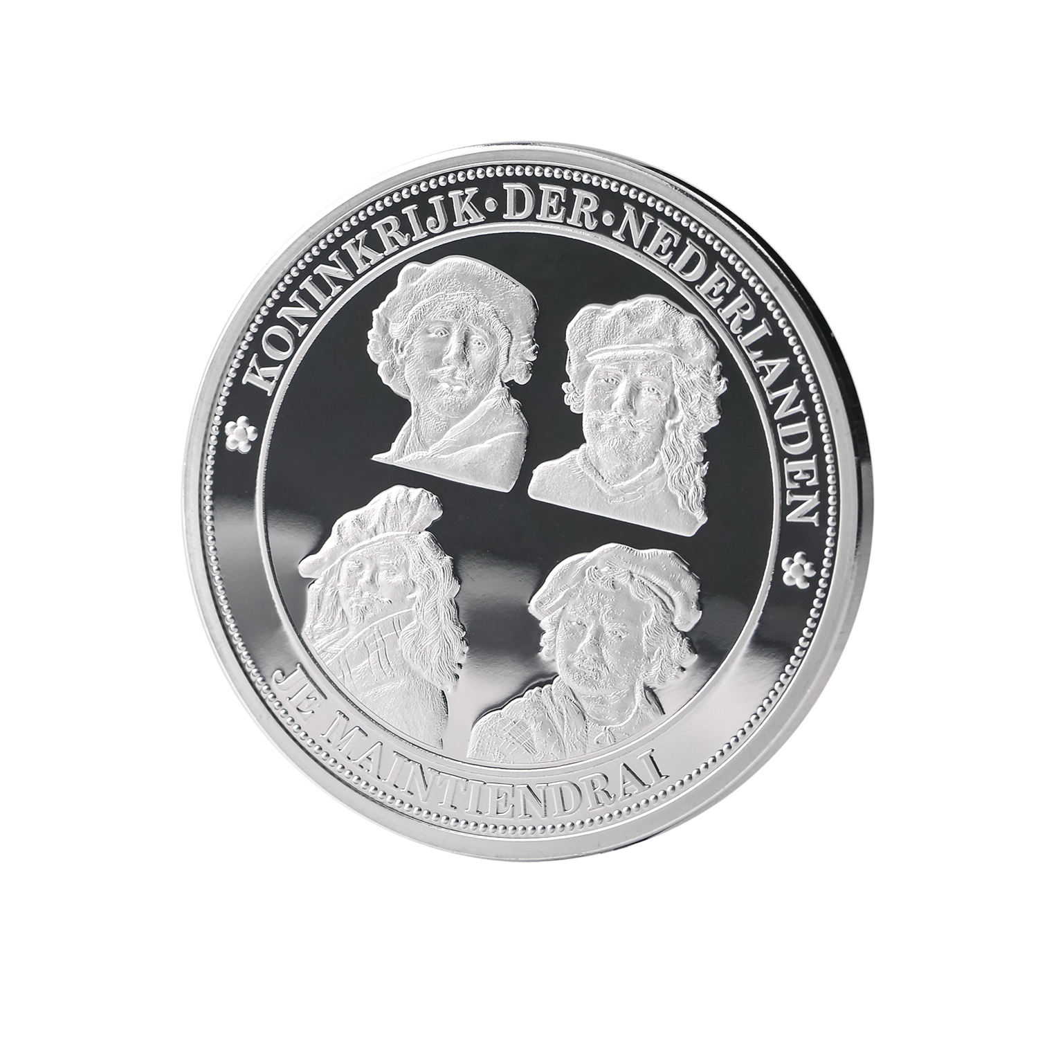 Custom Metal Mirror Coins Silver Souvenir