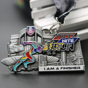 Cheap OEM Honor Award Race Gold Marathon Running Metal Medal/medallion