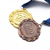 Custom Metal Run Race Gold Silver Bronze Medel