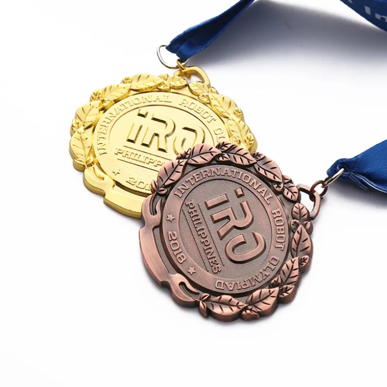 Custom Metal Run Race Gold Silver Bronze Medel