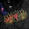 2025 Cut Out Gold Design Full Colour Custom Metal Dance Medals
