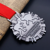Design Your Own Custom Metal Sports 3d Embossed Silver Champion Grappling Award Judo Jiu Jitsu Wrestling Medals
