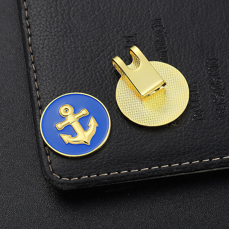 Disc Mini Wholesale Brand Name Gold Golf Ball Markers Hat Clip