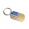 New Arrival Custom Enamel American Flag Metal Keychains with Epoxy