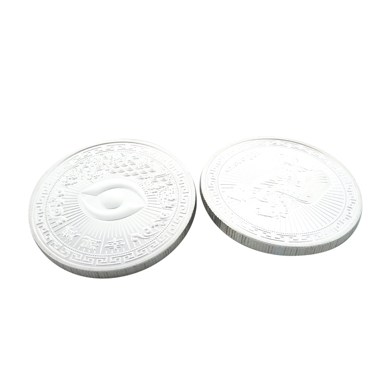 Good Luck Chinese China Silver Gold Coin Double Sided Coins