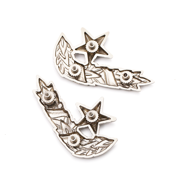Three Star Badges Order of Eastern Stars Ribbon Badge Gold Sheriff Wing Metal