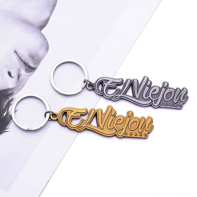 Printing Metal Blank Zinc Alloy Cut Out for Texts Keychains