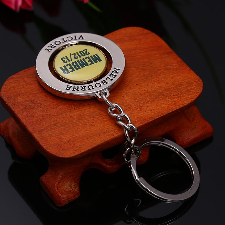 Keyholder with Logo Custom House Rotate Key Chain Engraved 