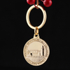 Metal Manufacturers Zinc Alloy Key Ring Gold Plate Keychain